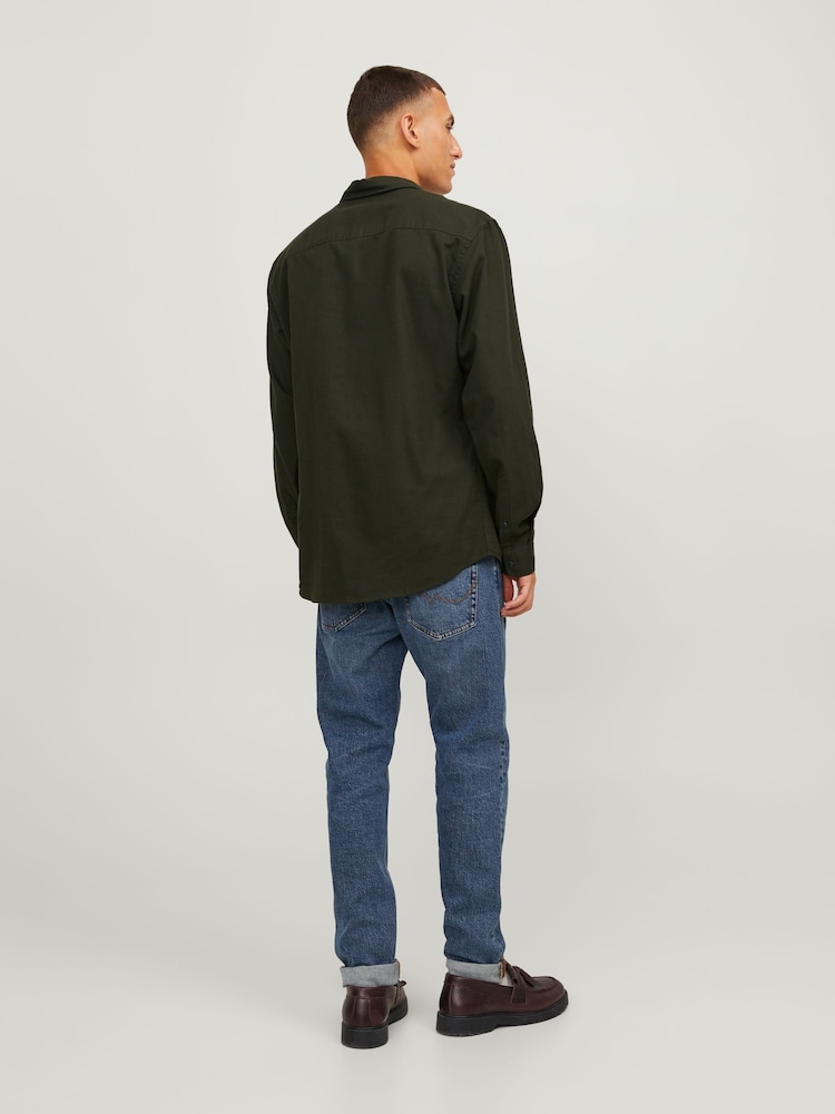 JACK & JONES Green Button Up 100% Cotton Shirt - Image 2 of 7