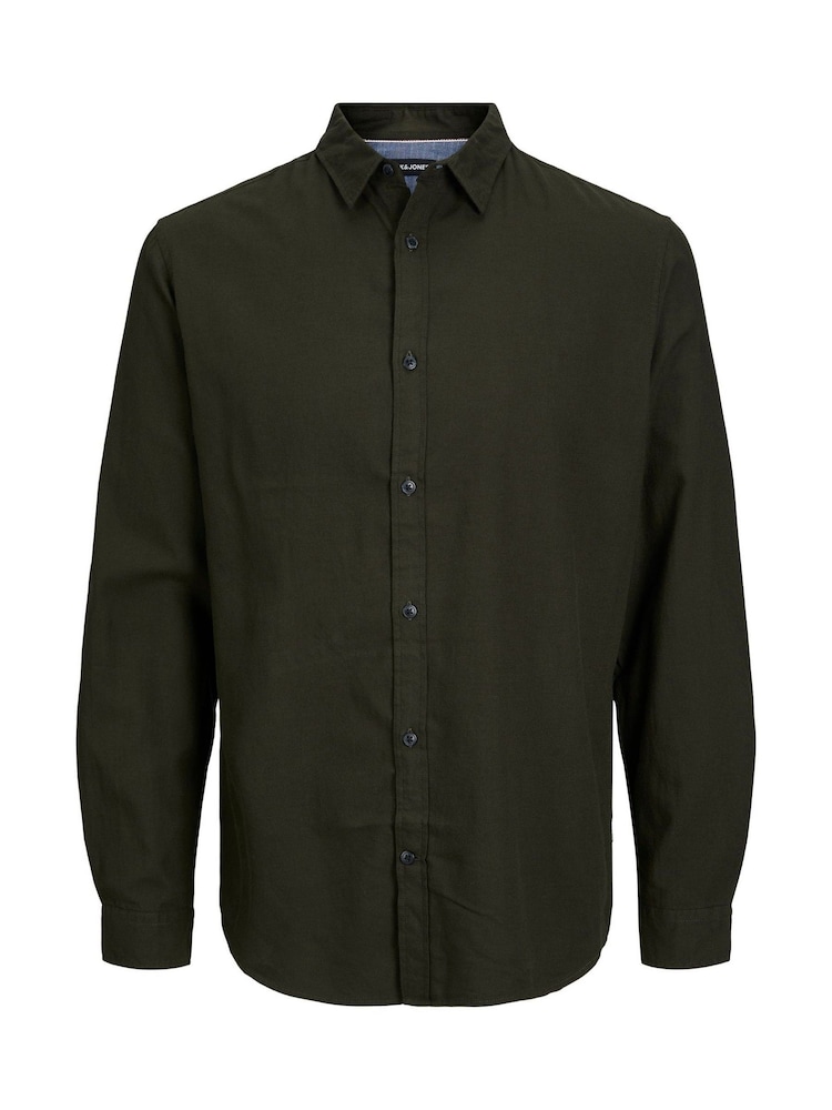 JACK & JONES Green Button Up 100% Cotton Shirt - Image 7 of 7
