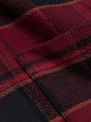 River Island Red 100% Cotton Plaid Check Shirt - Image 6 of 6