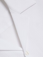 River Island 100% Baumwolle Seersucker-Hemd mit Reverskragen - Bild 6 von 6