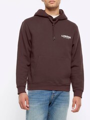 River Island Brown 100% Cotton Lumiere Hoodie - Image 1 of 6