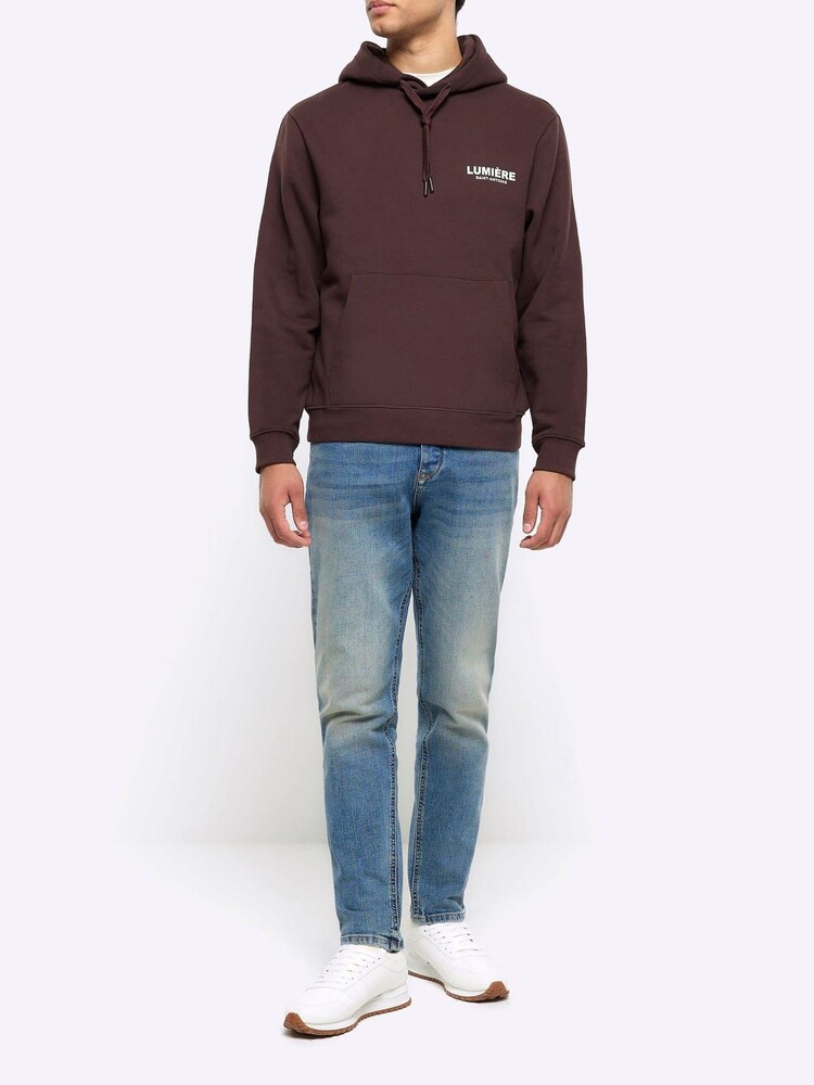 River Island Brown 100% Cotton Lumiere Hoodie - Image 2 of 6