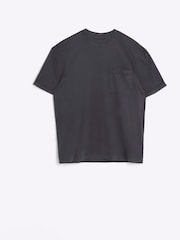River Island 100% Cotton Washed Roll Sleeve T-Shirt - Imagem 5 de 6