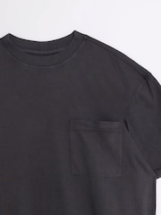 River Island 100% Cotton Washed Roll Sleeve T-Shirt - Imagem 6 de 6