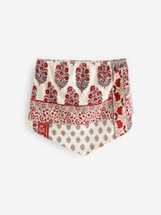 Red Print V-Front Bandeau Top - Image 4 of 6