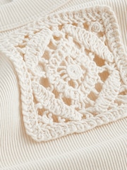 Ecru Crochet Racer Ribbed Tank - Image 6 of 6