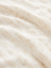 Neutral Relaxed Fit Sleeveless Scoop Neck Slub Vest Top - Image 6 of 6