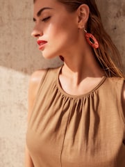 Neutral Sleeveless Jumpsuit - Image 3 of 5