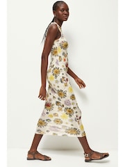 Pressed Floral Print Textured Maxi Dress - Image 3 of 7