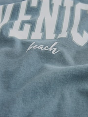 Blue Beach City Short Sleeve Crew Neck T-Shirt - Image 6 of 6
