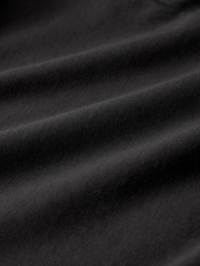 Black Puff Sleeve Mini Jersey Dress - Image 2 of 4