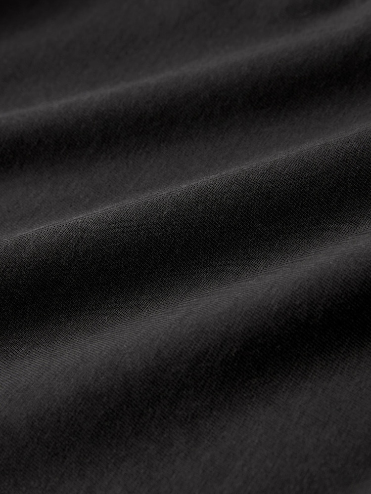 Black Puff Sleeve Mini Jersey Dress - Image 4 of 4