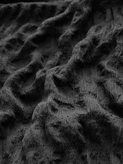 Black Textured Mini Dress - Image 6 of 6