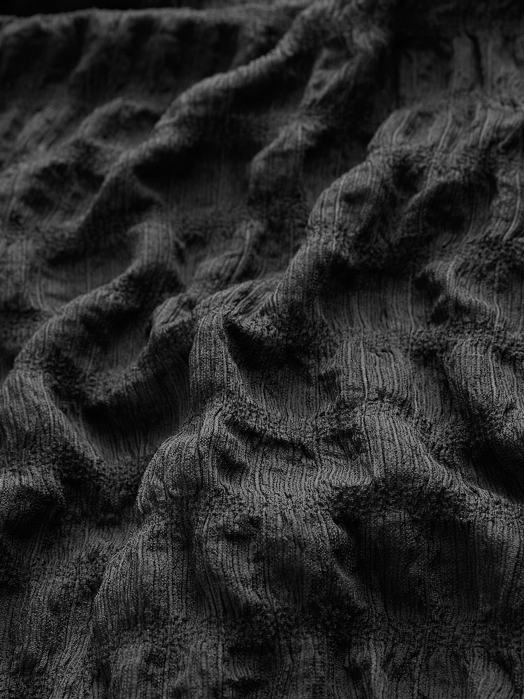 Black Textured Mini Dress - Image 6 of 6