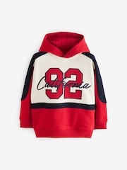 Red Varsity Colourblock Hoodie (3-16yrs) - Image 1 of 5