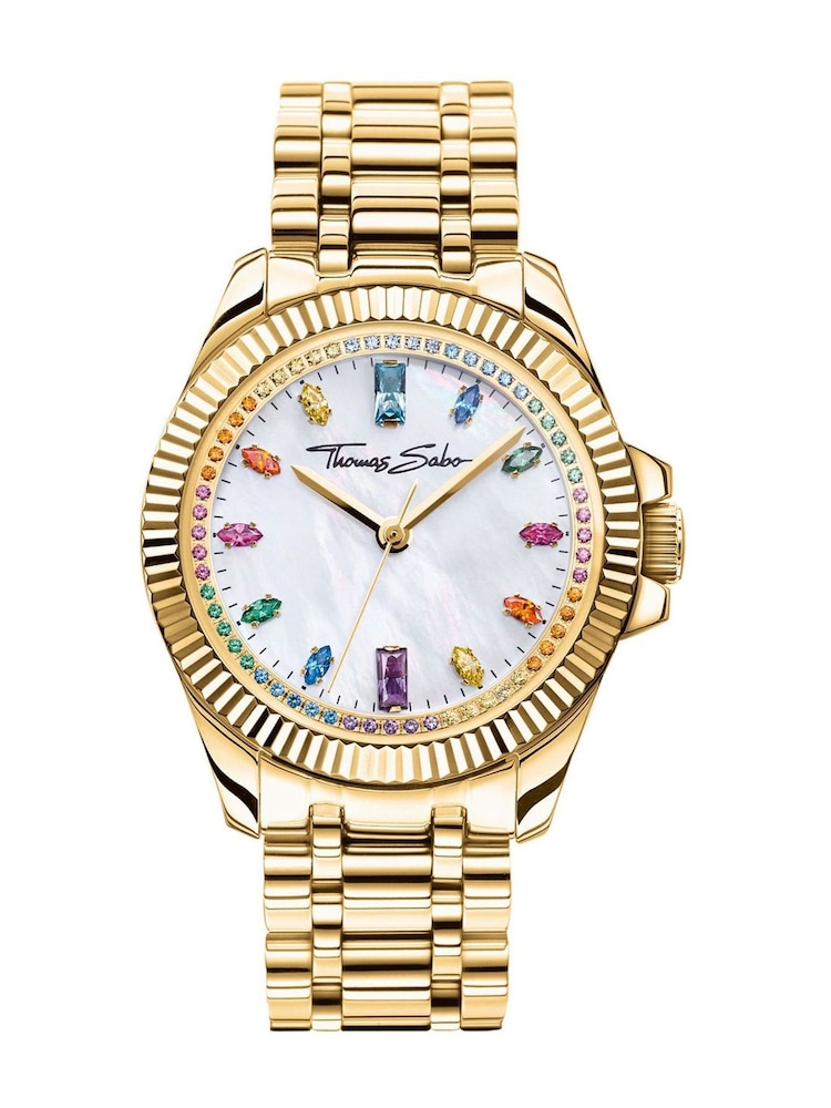 Thomas Sabo Gold Rebel Heart Quartz Watch - Image 1 of 5