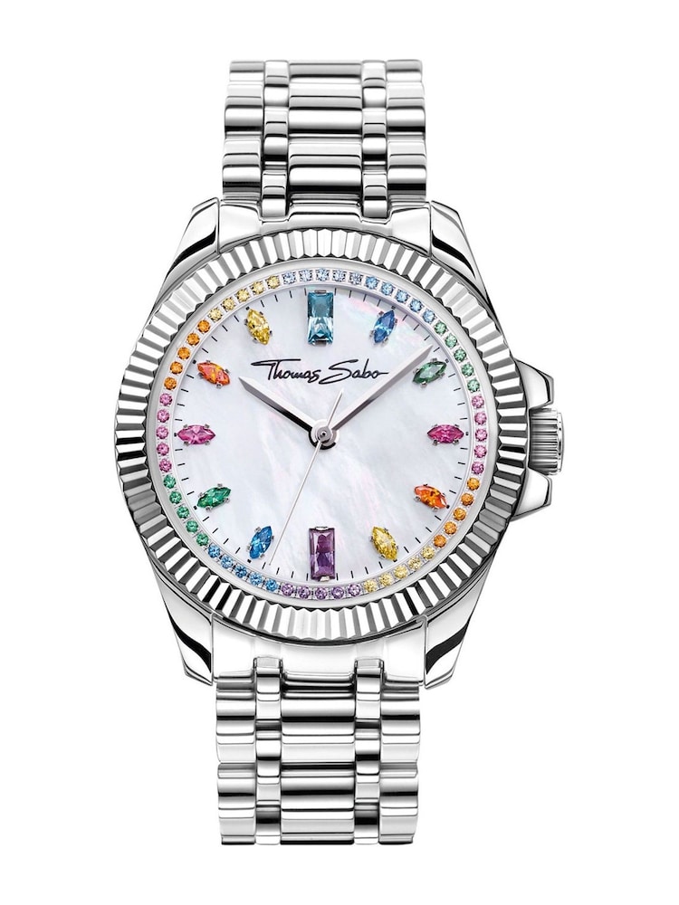 Thomas Sabo Silver Rebel Heart Quartz Watch - Image 1 of 5