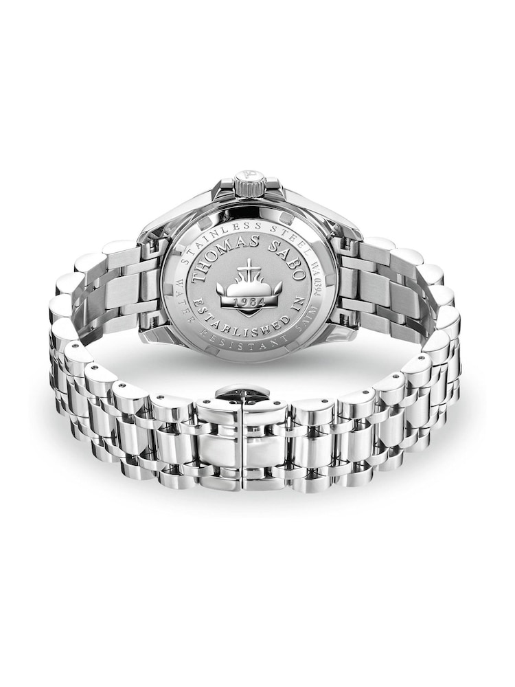 Thomas Sabo Silver Rebel Heart Quartz Watch - Image 2 of 5
