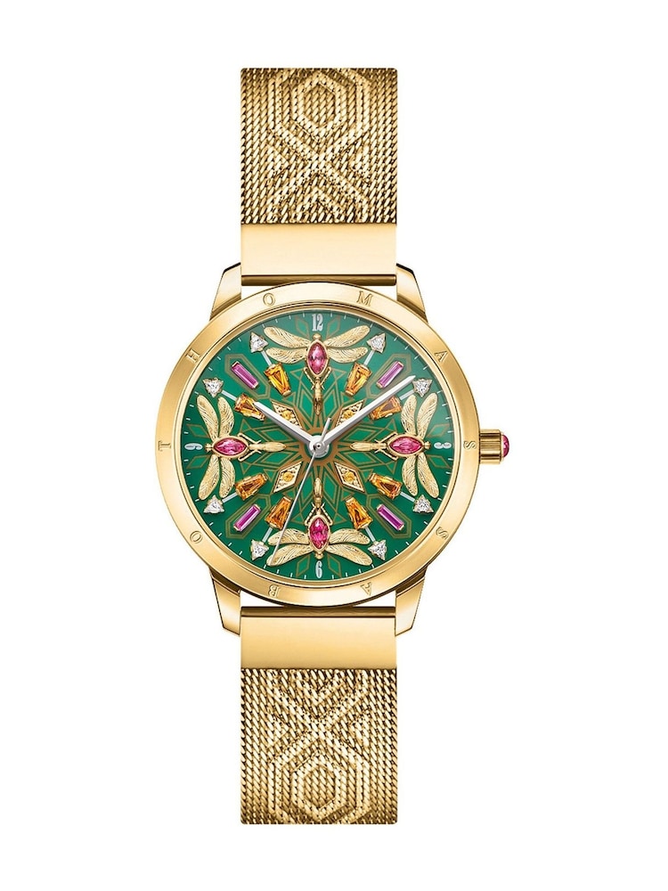 Thomas Sabo Green Glam & Soul Kaleidoscope Dragonfly Watch - Image 1 of 5