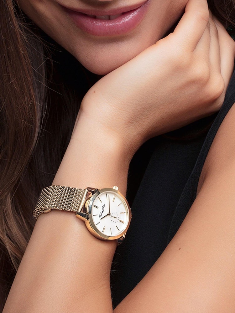 Thomas Sabo White Glam & Soul Gold Watch - Mother-of-Pearl Dial - Image 3 of 3