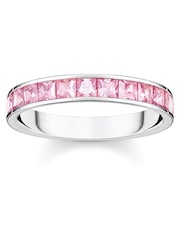 Thomas Sabo Pink Princess Cut Pave Ring - Image 1 of 3