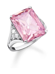 Thomas Sabo Pink Sparkle Cocktail Ring - Image 3 of 3