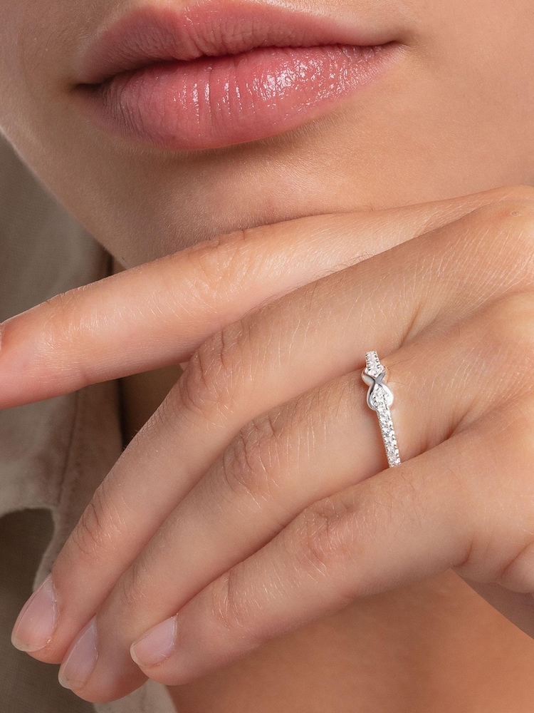Thomas Sabo White Eternity Love Ring - Image 4 of 4 Thomas Sabo White Eternity Love Ring - Image 4 of 4