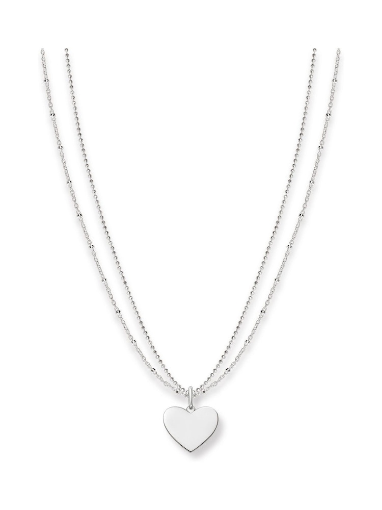 Thomas Sabo Silver Engravable Heart Necklace: A Romantic Token of Love - Image 1 of 2