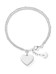 Thomas Sabo Silver Delicate Love Token Silver Heart Bracelet - Image 1 of 2