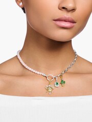 Thomas Sabo Pink Rose Quartz Charm Necklace - Image 3 of 3