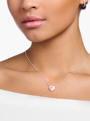 Thomas Sabo Pink Pastel Heart Necklace: Pop Colors - Image 4 of 4