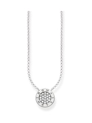 Thomas Sabo White Elegant Round Pendant Necklace - Image 1 of 2