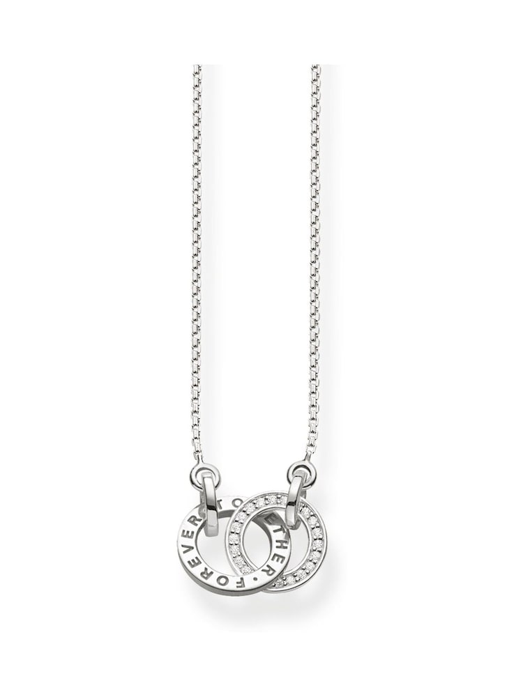 Thomas Sabo Silver Forever Together Necklace - Image 1 of 2