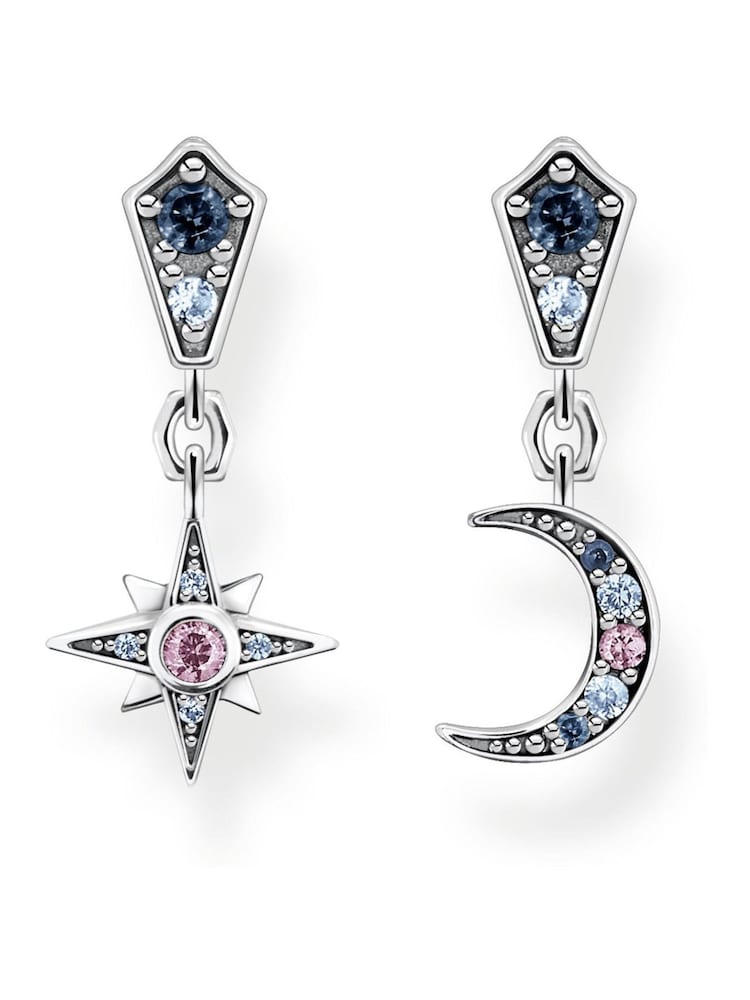 Thomas Sabo Silver Dreamy Star & Moon Drop Earrings - Image 1 of 5