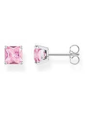 Thomas Sabo Pink Princess Cut Studs - 925 Silver, Zirconia - Image 1 of 4