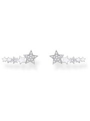 Thomas Sabo White Star Ear Climbers - 925 Silver - Image 1 of 3