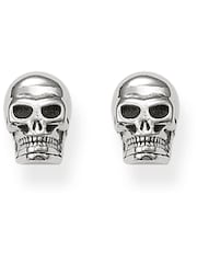 Thomas Sabo Silver Skull Studs - 925 Silver, Blackened - Image 1 of 3