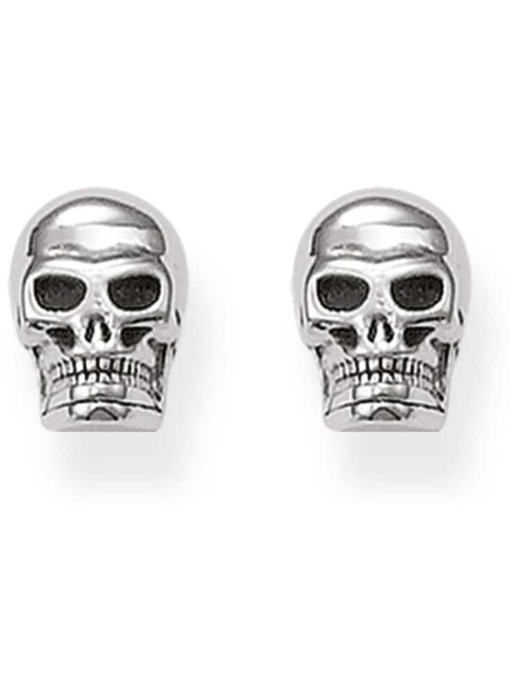 Thomas Sabo Silver Skull Studs - 925 Silver, Blackened - Image 1 of 3