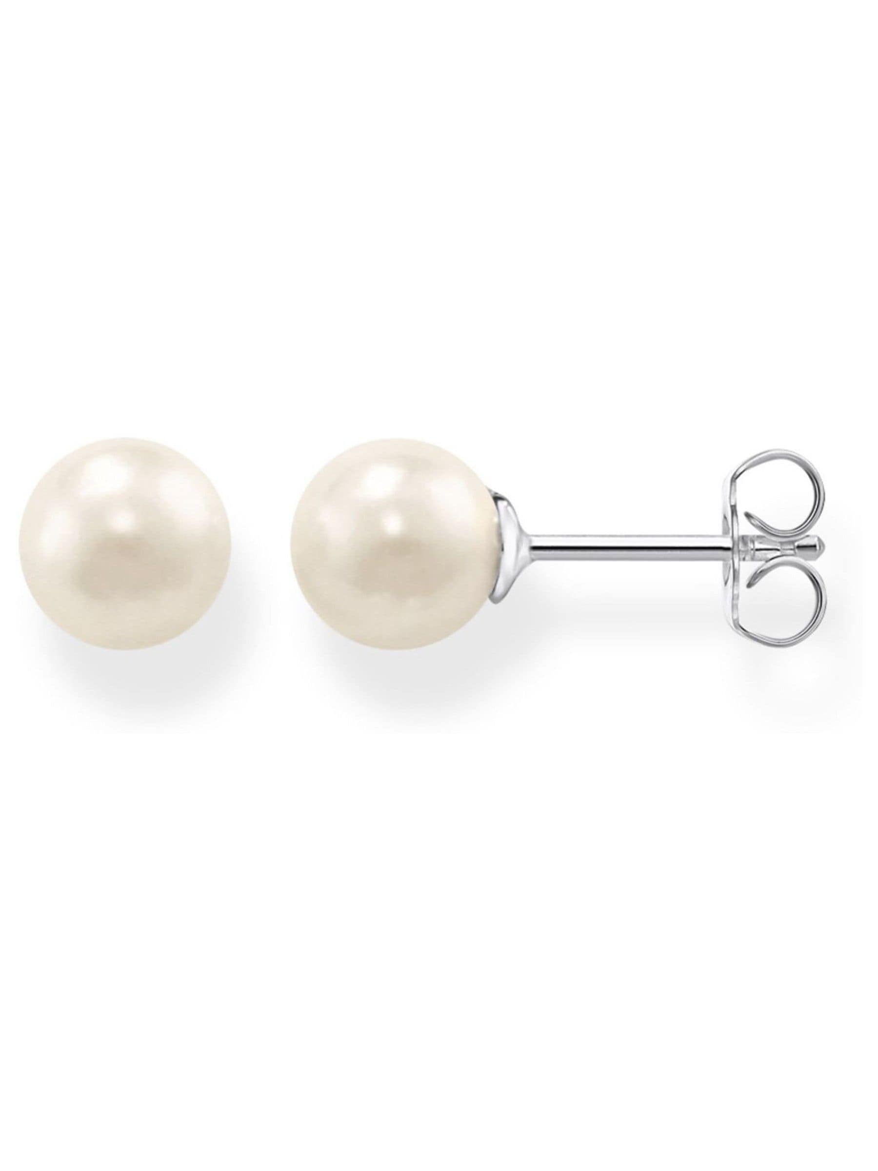 Thomas Sabo Women's White Silver Pearl Studs - Image 4