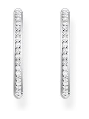 Thomas Sabo White Sparkling Heritage Hoops - Image 2 of 4
