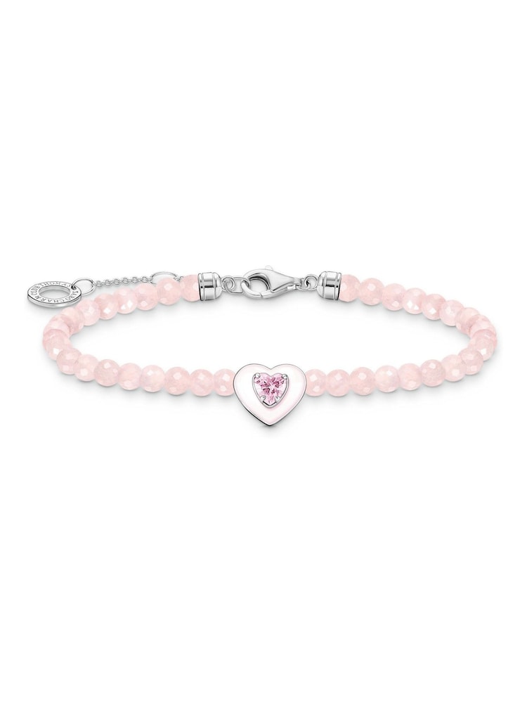 Thomas Sabo Pink Pop Heart Bracelet: - Image 1 of 3
