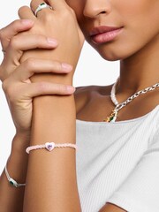 Thomas Sabo Pink Pop Heart Bracelet: - Image 2 of 3