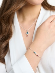 Thomas Sabo Silver Rainbow Bar Bracelet - Image 2 of 3