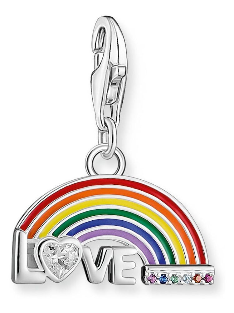 Thomas Sabo Silver Rainbow Love Charm Pendant - Image 1 of 4