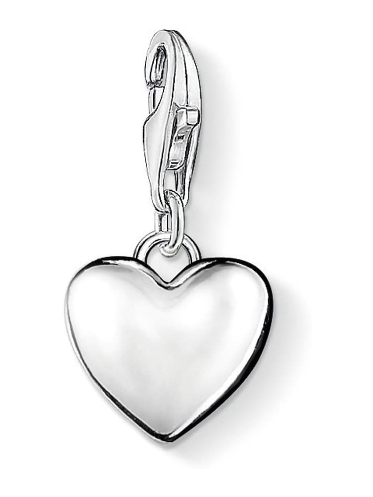 Thomas Sabo Silver 3D Heart Charm Pendant - Image 1 of 2