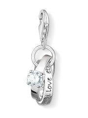 Thomas Sabo Silver Eternal Love Wedding Rings Charm - Image 1 of 2