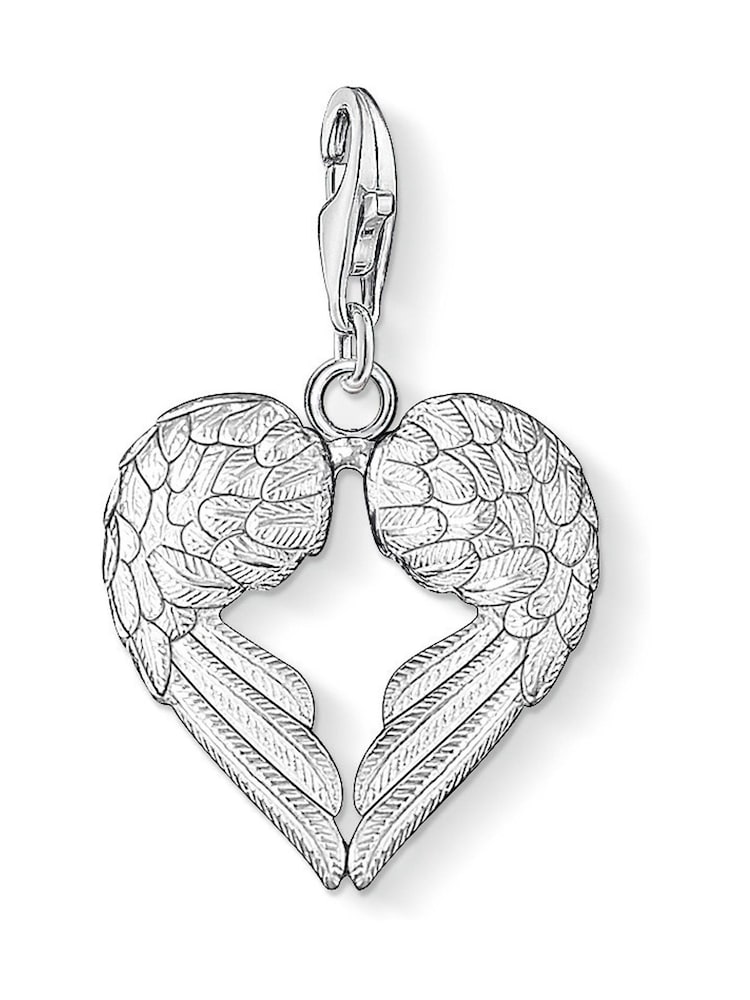 Thomas Sabo Silver Angel Wings Heart Pendant - Image 1 of 2 Thomas Sabo Silver Angel Wings Heart Pendant - Image 1 of 2