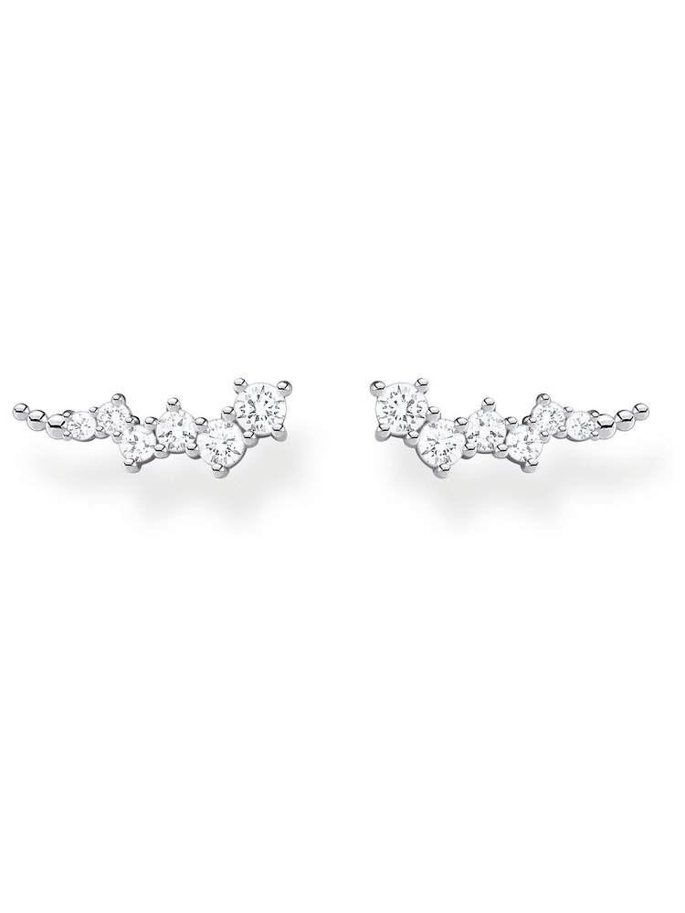 Thomas Sabo White White Stones Climber Earrings - Image 1 of 5