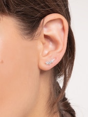 Thomas Sabo White White Stones Climber Earrings - Image 4 of 5