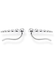 Thomas Sabo Silver Silver Dots Climber Earrings - Image 2 of 3